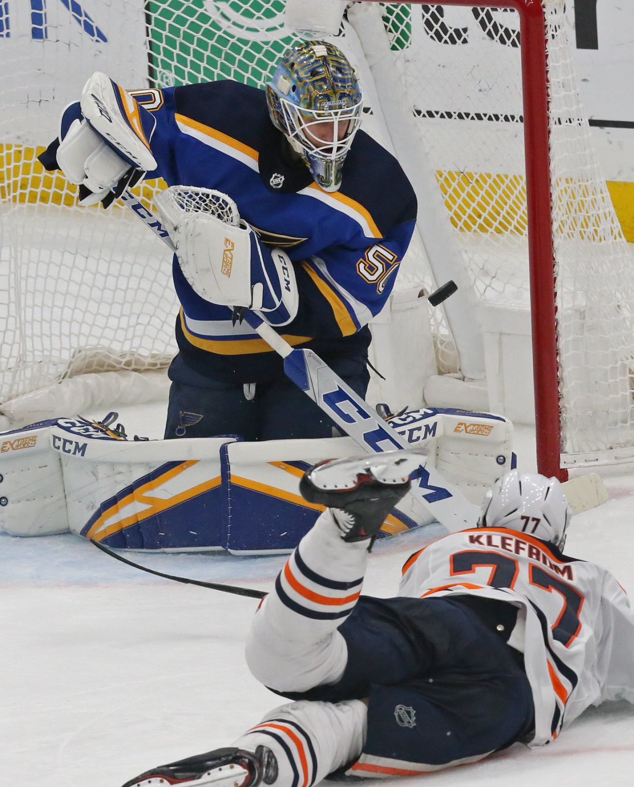 The Blues take on the Oilers at the Enterprise Center